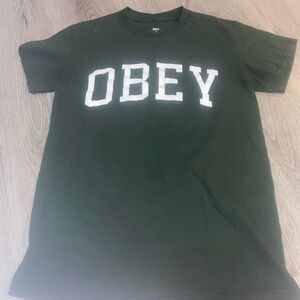 Obey Men's Dark Green T-Shirt